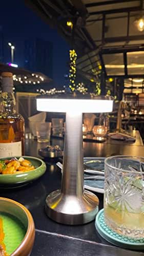 Lâmpada de mesa de LED sem fio HYPYGI ， Lâmpada de mesa portátil de bateria portátil recarregável, lâmpadas diminuídas de 3 níveis com sensor de toque, para mesa de jantar, mesa de cabeceira, luz noturna, mesa de café, barras
