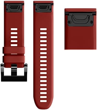 KGDHB 26 22 Correia da faixa de vigilância de 20 mm para Garmin Fenix ​​7x 7 7s Assista Quick Release Silicone EasyFit Strap