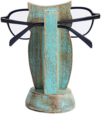 Opo dos óculos azul de madeira ameríndia Spectacle Glasses Display Stand Optical Sunglasses de armazenamento Acessórios