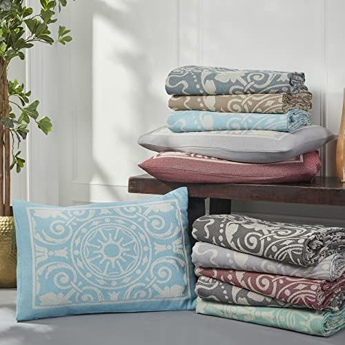 Superior Cotton Blend 3 peças colchas de colaboração, colcha de grandes dimensões, 2 travesseiros combinando shams, cobertor de