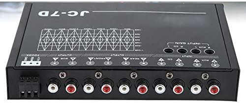 Equalizador digital de carro, carro 7 bandas Audio Bass Restauração Digital Equalizer Audio Control JC-7D