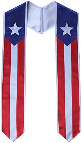 Porto Rico e Fanduação da Flag da Combo dos EUA Sash Stole Country Pride
