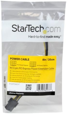 Startech.com 8in 6 pinos PCI Express Power Extension Cable - Cabo de extensão de potência - Power PCIE de 6 pinos para 6
