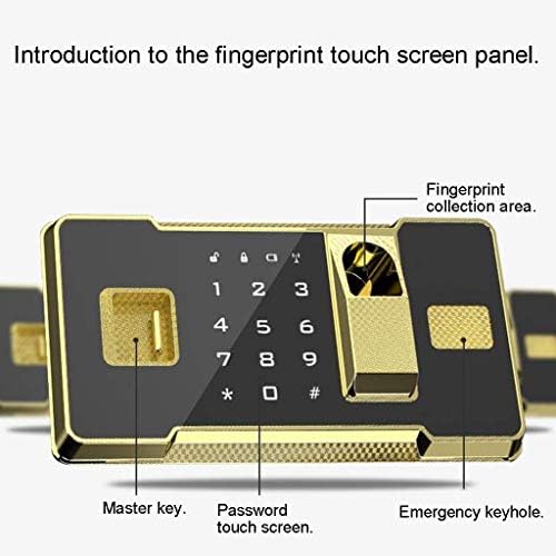 XXXDXDP Caixa segura de segurança digital, impressão digital Biométrica Biométrica Caixa de trava segura Caixa de caixa forte caixa de parede com chave