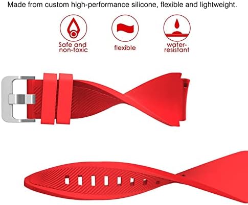 Ghfhsg 20mm 22mm Universal Silicone Strap compatível com a maioria dos relógios com bandas de vigia de 22 mm