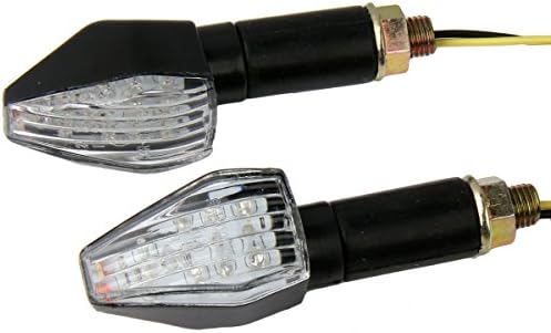 Motortogo Black LED Motorcycle Signal Blinkers Indicadores Blinkers Turn Signal Lights Compatível para 2012 Suzuki RM85