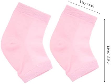 LIANXIAO - Meias hidratantes Silicone Gel Sleeve Sleeve Socks Rachado Protetores de salto de salto para dor no calcanhar e salto