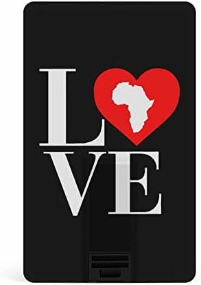 Love Africa Continent USB Drive Credit Card Card Design USB Flash Drive U Disk Thumb Drive 32g