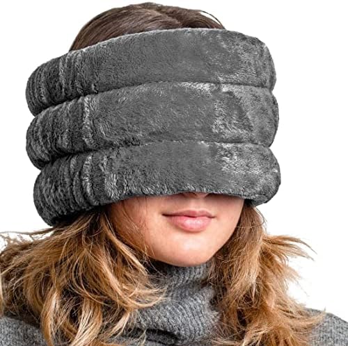 Huggaroo - almofadas de aquecimento com microondas sem fio para pescoço e ombros e alívio da dor de cabeça de tensão