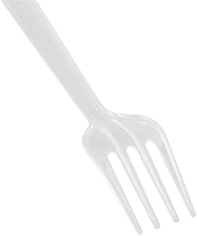 Zhuigung 95pcs Clear Mini Antipasto Plastic Forks - Cuttlers descartáveis ​​para a sobremesa de frutas de bolo