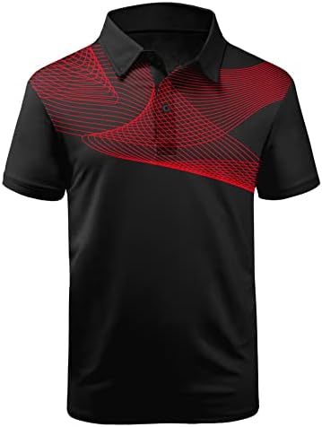 Camisetas de pólo de golfe zity para homens de manga curta T-shirt de tênis atlético