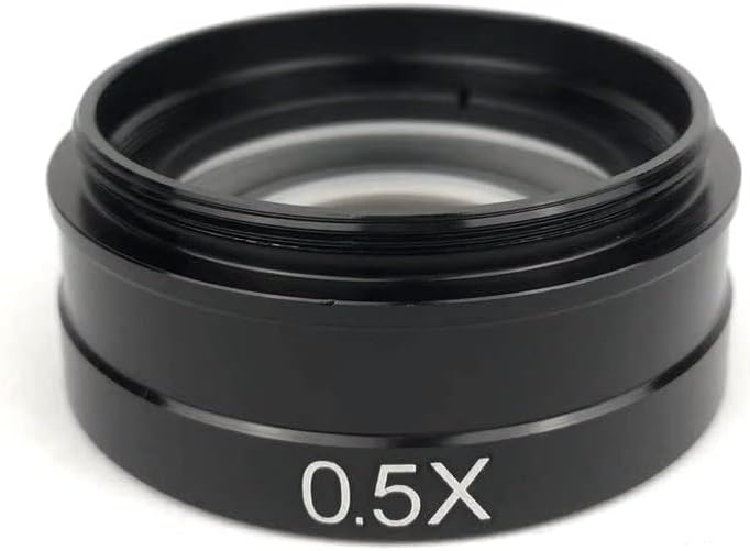 Acessórios para microscópio 0,5x 2,0x 0,3x Lente de vidro objetivo, consumíveis de laboratório de câmera do microscópio da indústria