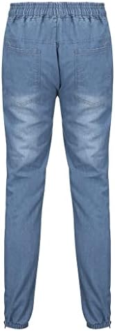 Calças de lápis de jeans masculina da XXBR, Fitness Work Business Business Business Troushers Skinny Stretch Slim Fit Basic Casual Jeans