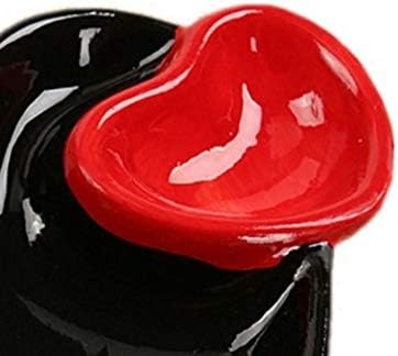 Liruxun Personalidade Double Heart Heart Ceramic Ashtray
