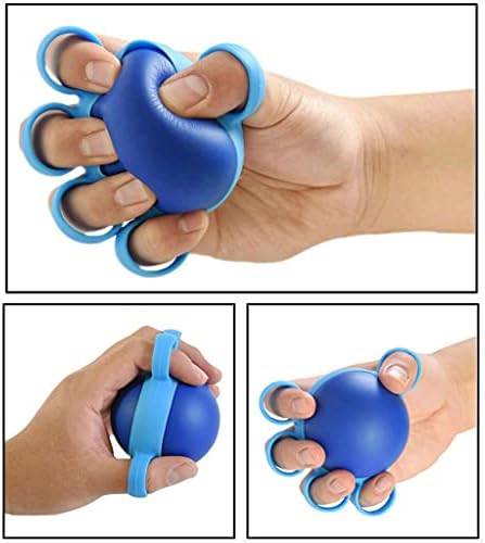 Exercício de dedos de Kocome, bolas de estresse do exercício de dedo, instrutor de força para com exercícios para pessoas idosas, adultos e crianças