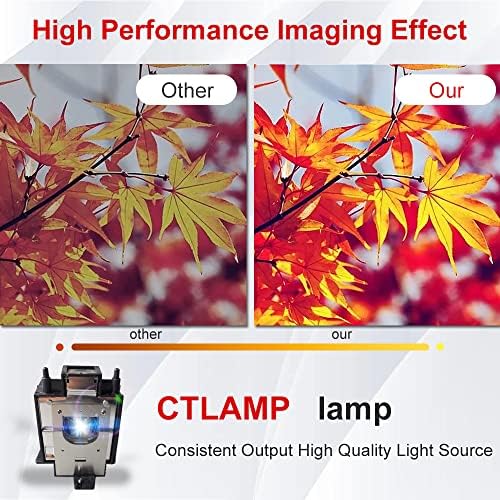 CTLAMP A+ Qualidade AN-D400LP Substituição Lâmpada de lâmpada com alojamento compatível com PG-D4010X PG-D45X3D PG-D3750W PG-D40W3D