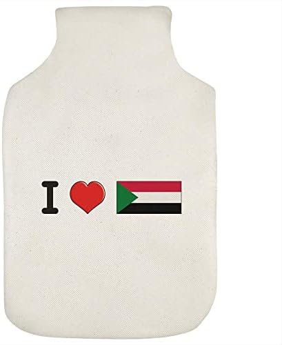 Azeeda 'I Love Sudan' Hot Water Bottle Bottle