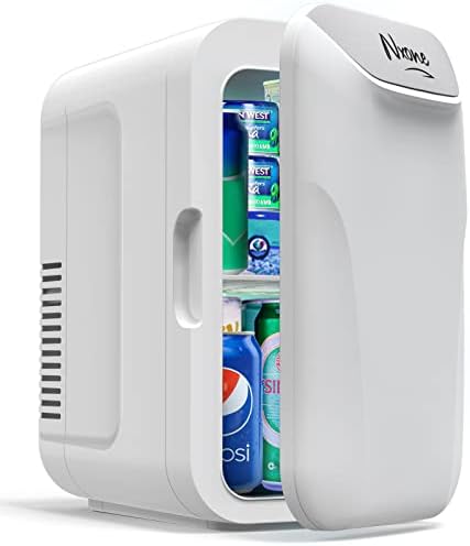 NXONE MINI GRIGE, 8 CAN/ 6 LITEROS Pequenos geladeiras, resfriador termoelétrico portátil 110VAC/ 12V DC e mesa de cuidados com
