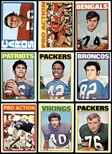 1972 Topps Football 100 Conjunto de partidas/lote VG+