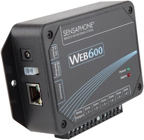 Alarme do monitor da web do Sensaphone Web600, nenhuma linha de terra necessária