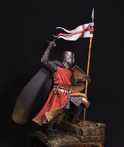 1/24 kit de figura de resina Knight Crusader Antigo Crusader não pintados e desmontados // GV5-93