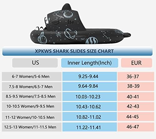 XPKWS Slides de tubarão para mulheres e homens UNISSISEX Cloud Slippers Sandals de praia adultos com sola grossa