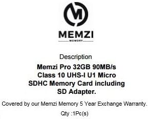 MEMZI PRO 32GB CLASS 10 90MB/S MICRO SDHC CARTÃO DE MEMÓRIA COM ADAPTADOR SD PARA KODAK PIXPRO Ação ou câmeras de realidade virtual