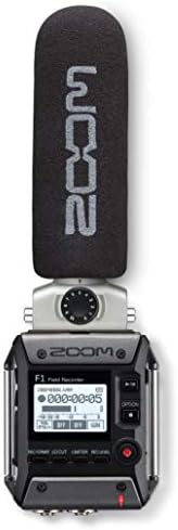 Zoom F1-S-SP On Câmeria Microfone e Gravador, Áudio para Gravador de Vídeo, Records para Card SD, Saídas para Câmera, Bateria alimentada,