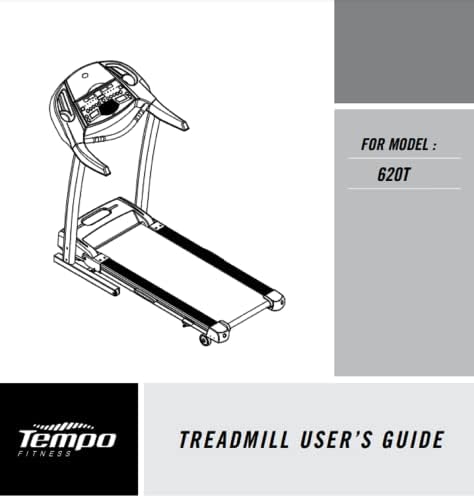 Manual do proprietário 056830 -CX Works W TEMPO Fitness 620T - TM235 Treadmill