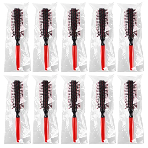 Escovas de cabelo a granel para sem -teto embrulhado individualmente, escova de cabelo redonda 20 fila, escova de cabelo a granel
