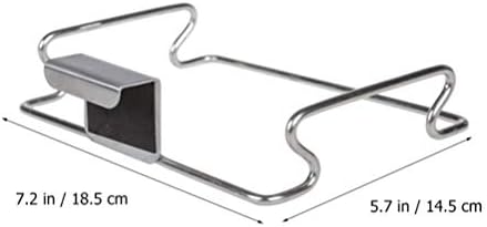 Besportble armário de prateleira prateleira de metal prateleira 4 pcs pendurados racks de armazenamento prático simples cabides