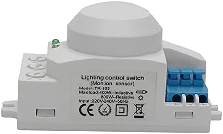 WSFS 5,8 GHz HF System LED Microondas 360 graus Sensor de movimento da luz do interruptor Detector de movimento do corpo, branco