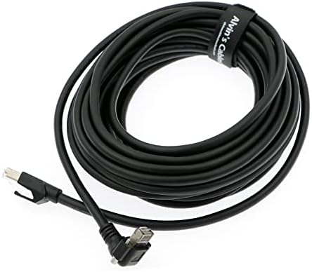 Cabos de Alvin Gige Cat 6 S/STP DRC com RJ45 Cabo de dados de parafusos de travamento RJ45 para câmeras Basler 10m | 32,8 pés