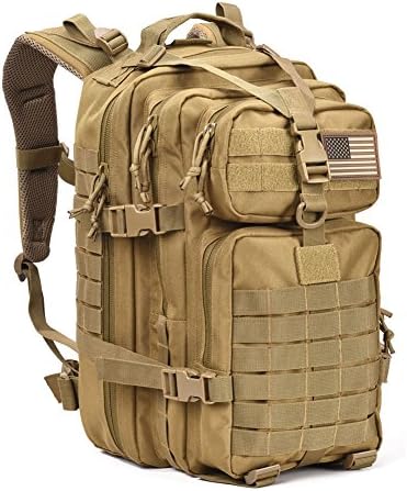 Pacote de assalto tático militar Backpack Exército Molle Bug Out Backpacks Small Rucksack para camping de caminhada ao ar livre Hunting Brown