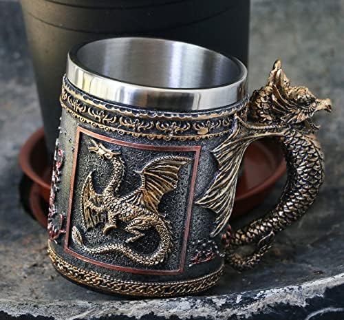 Dungeons e Dragões de Dragões de Alikiki - Caneca de Coffee - 14oz Dragon Dragon Beer Dragon Drago