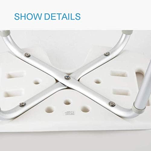 Lzlyer Shower Cadeira Baça da banheira de banheira portátil Altura ajustável ， Tool de banho ， para segurança e estabilidade da ajuda