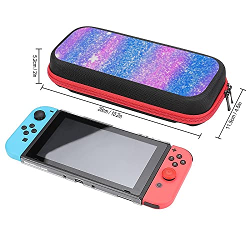 Caixa de porte de ruído borrado abstrato de brilho colorido para Nintendo Switch Protetive Proteção portátil Hard Shell Bolsa Viagem