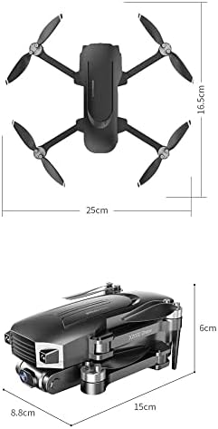 STSEAEEACE GPS Drone com câmera HD anti -shake 4K para adultos - quadcopter RC com retorno automático, siga -me, motor sem escova, retenção de altitude, modo sem cabeça, caixa de transporte