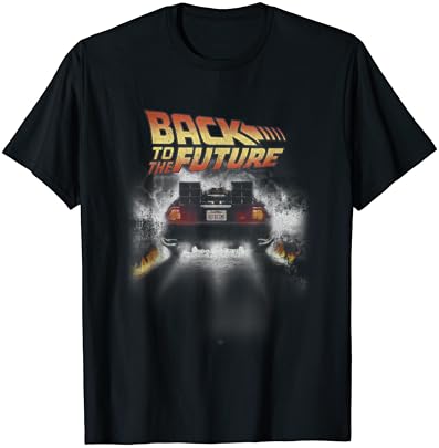 De volta ao futuro vintage DeLorean descascam a camiseta gráfica