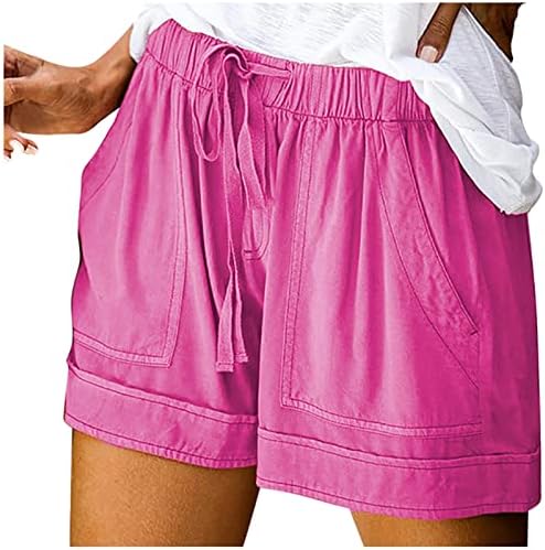 Juebo Shorts para mulheres Calças casuais de verão