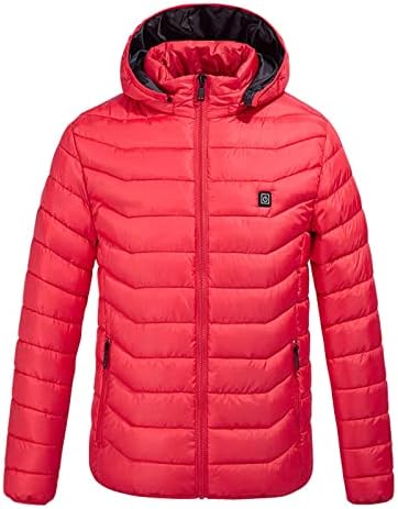Jackets Ymosrh para homens Moda de casaco aquecido com casaco de casaco com capuz Capuz de colapso de inverno mais quente Jaquetas