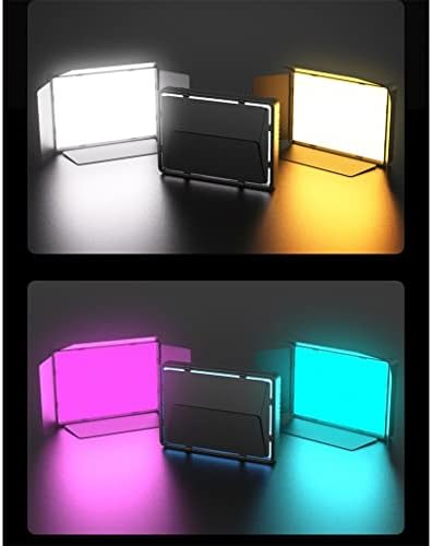 Quul RGB LED Video Light Photography 0-360 ° Painel de lâmpada de iluminação de preenchimento colorido CRI95+ 3000-6500K Para fotografar