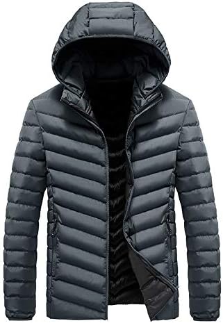 Masculino de casaco de inverno, trabalho casual masculino de manga comprida cair de tamanho superior com capuz de encapuzamento