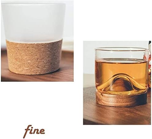 Whisky Champagne Glases Todlers de água copos reutilizável design elegante romance de uísque de uísque de xícara de xícara exclusiva textura de forma robusta fosco de forma exclusiva xícara de copo de baixo para baixo