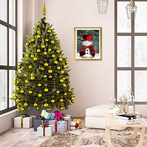 Upins 5d DIY Christmas Snowman Furring Full Rhinestone Diamond Art Painting Kits para adulto