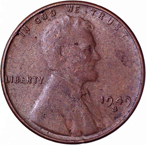 1949 S Lincoln Wheat Cent 1C