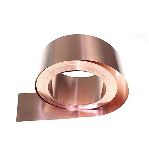 Folha de folha de cobre Metal 0,02mm x 20 mm x 6000 mm, 1pcs fino 99,99% Família de flash de cobre puro para criação de