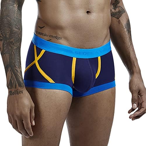 Boxers para homens que combinam com calças de impressão colorida de casas de casa de pijamas calcinhas de calcinha de perneiras