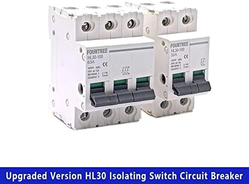 1PCS Switch principal HL30 Isolador do disjuntor Função da família Isolador Isolador 1p 2p 3p 4p 32a 63a 100a