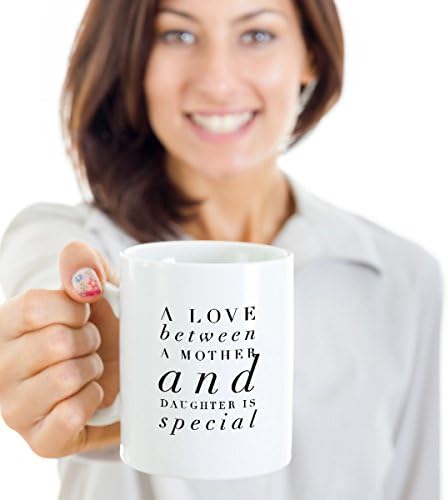 Caneca de café impressa-um amor entre amora e filha é um presente de xícara de café especial-cerâmica